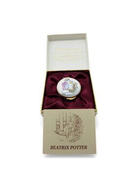 Beatrix Potter Tabitha Twitchit Miss Moppet Enamel Trinket Vintage Boxed